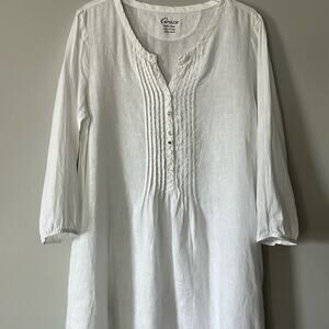Grace Linen Coverup